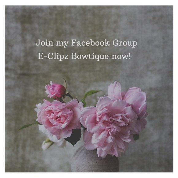 New Mermaid bow smooth glitter faux leather clip - Picture 2 of 2